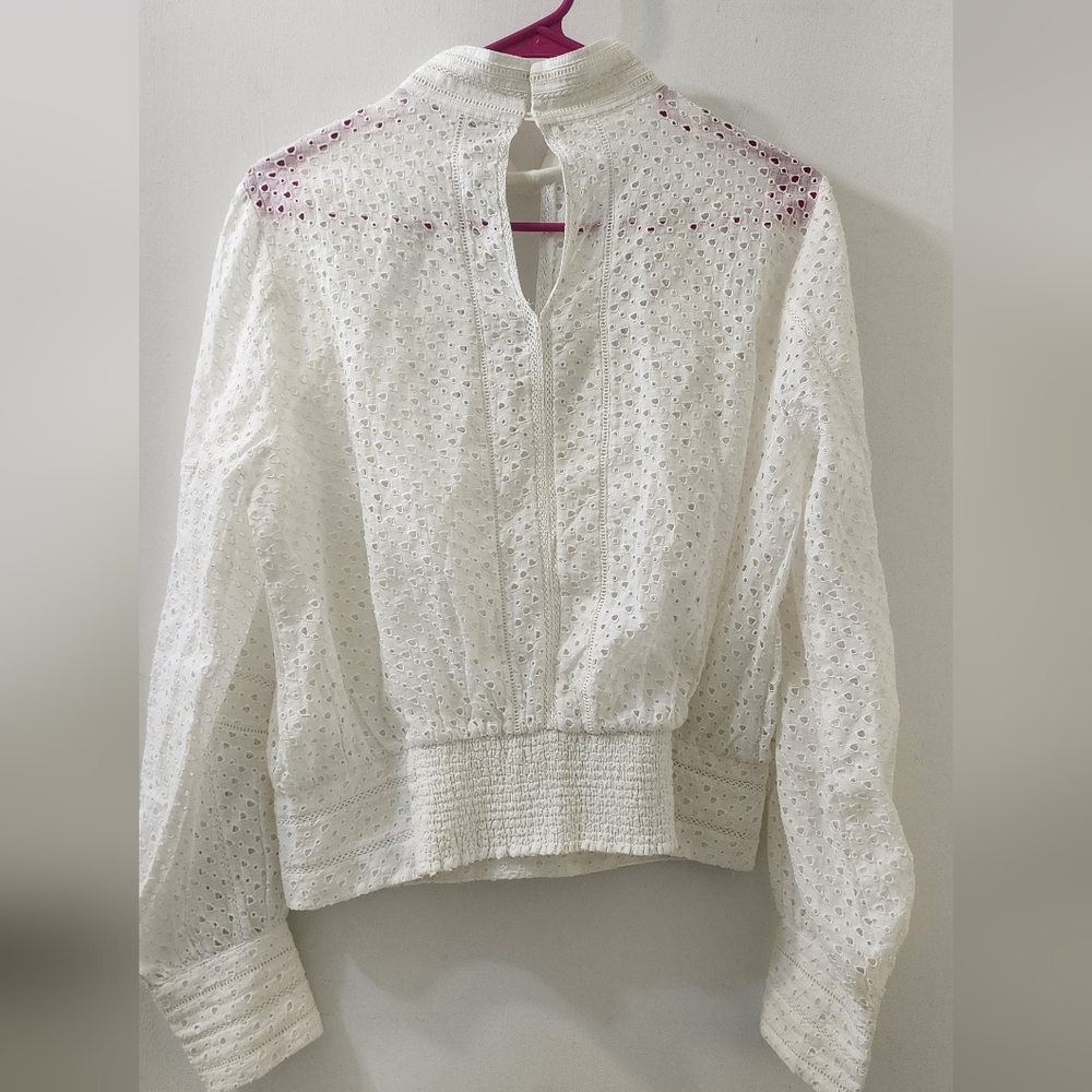White Eyelet Blouse - Picture 7 of 9
